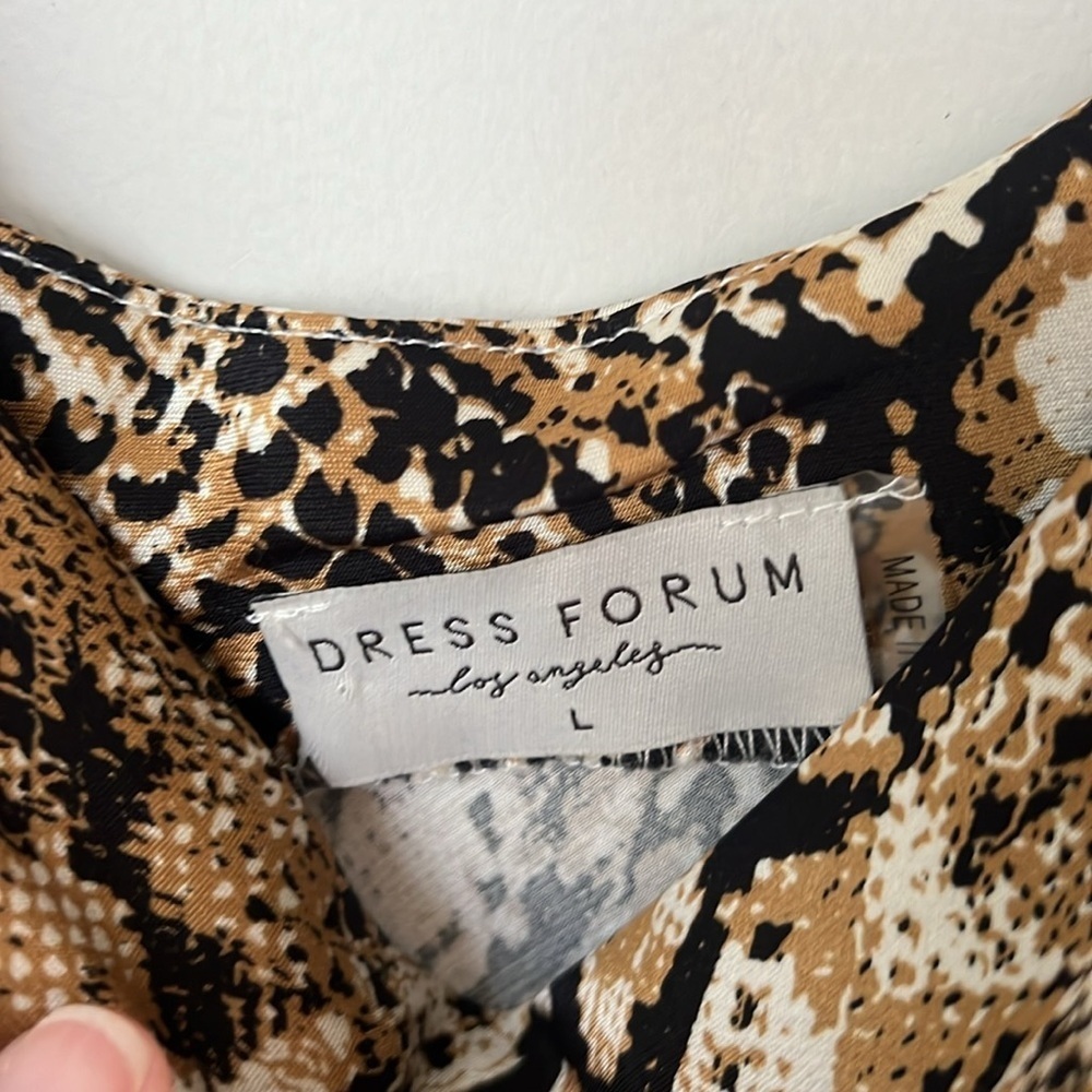 Dress Forum Women’s Snakeskin Print Sleeveless Maxi Dress Size Large ^ - Picture 5 of 8